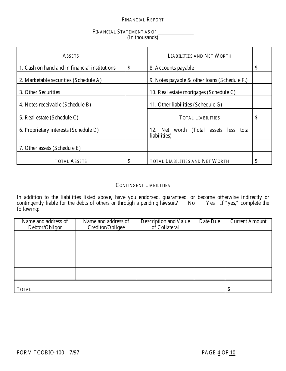 Form TCOAPP-100 Application for Proposed State Trust Company - Arkansas, Page 34
