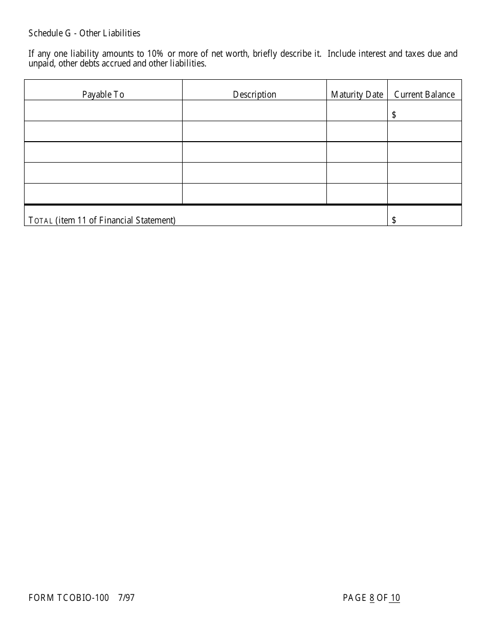 Form TCOAPP-100 Application for Proposed State Trust Company - Arkansas, Page 38