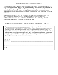 Disclosure Statement Form - Arkansas, Page 8