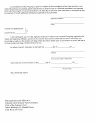Application for Relief and Supporting Affidavit - Arkansas Client Security Fund - Arkansas, Page 5