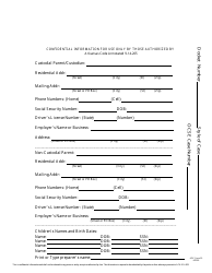 Form 35 &quot;Confidential Information Sheet&quot; - Arkansas