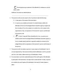 Order for Criminal Responsibility Examination of Defendant - Arkansas, Page 3