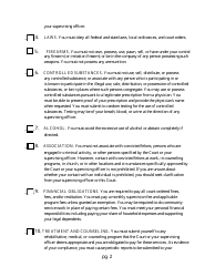Conditions of Probation - Arkansas, Page 2
