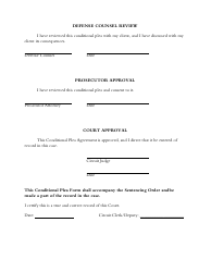 Conditional Plea Form - Arkansas, Page 2