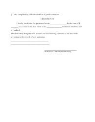 Affidavit in Support of Request to Proceed in Forma Pauperis - Arkansas, Page 4