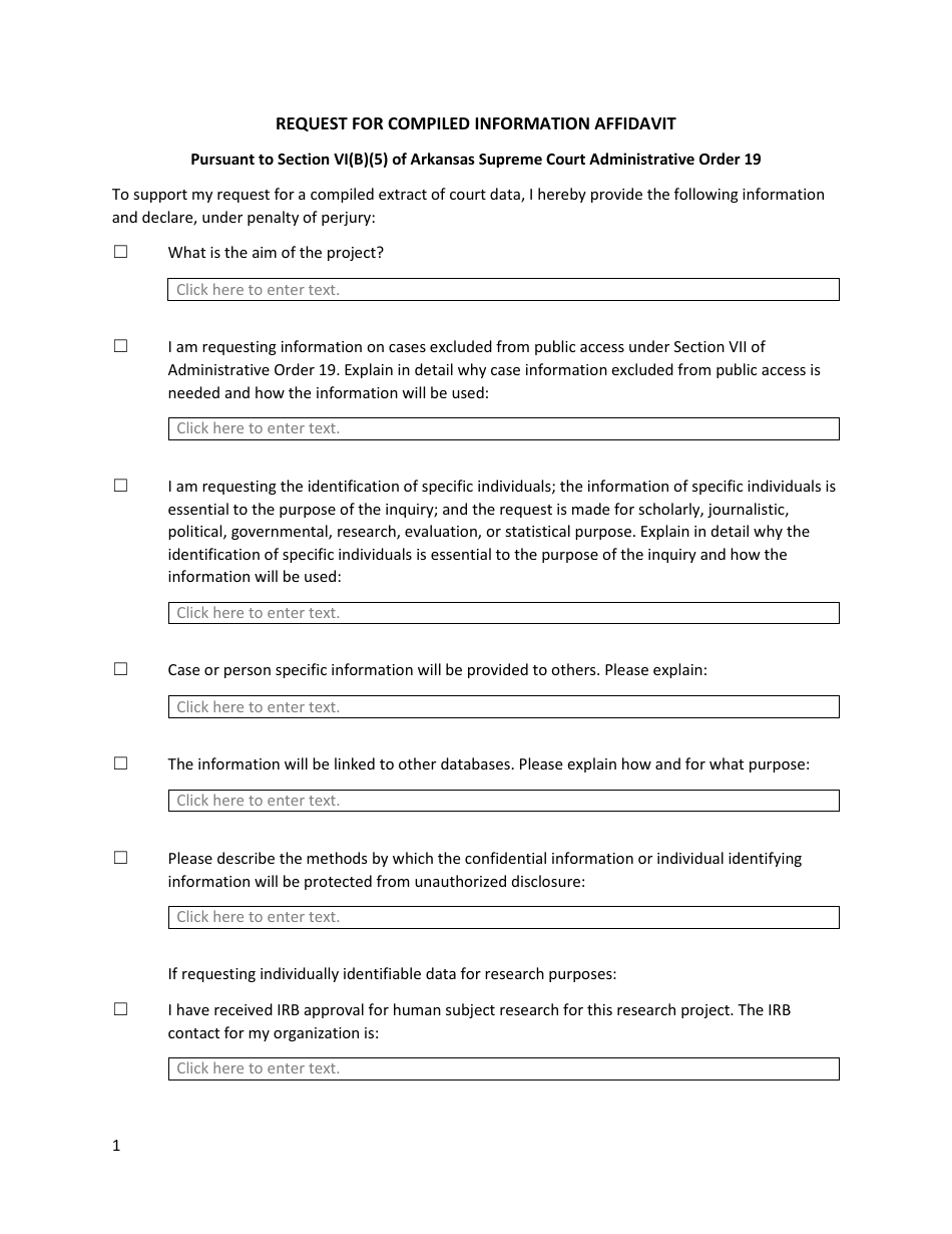 arkansas-request-for-compiled-information-affidavit-fill-out-sign