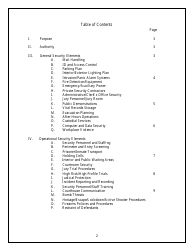 Court Security Plan Template - Arkansas, Page 2