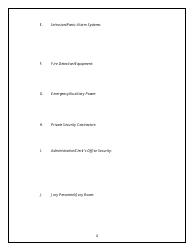 Court Security Plan Template - Arkansas, Page 4