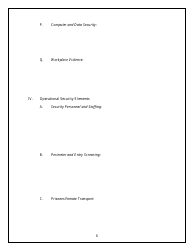 Court Security Plan Template - Arkansas, Page 6