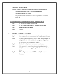 Emergency Response Plan - Security and Emergency Preparedness - Arkansas, Page 11