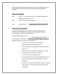Emergency Response Plan - Security and Emergency Preparedness - Arkansas, Page 4