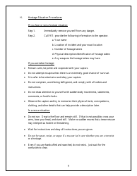 Emergency Response Plan - Security and Emergency Preparedness - Arkansas, Page 9
