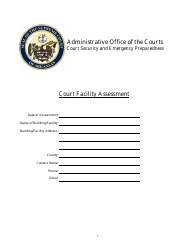 Court Facility Assessment Form - Arkansas