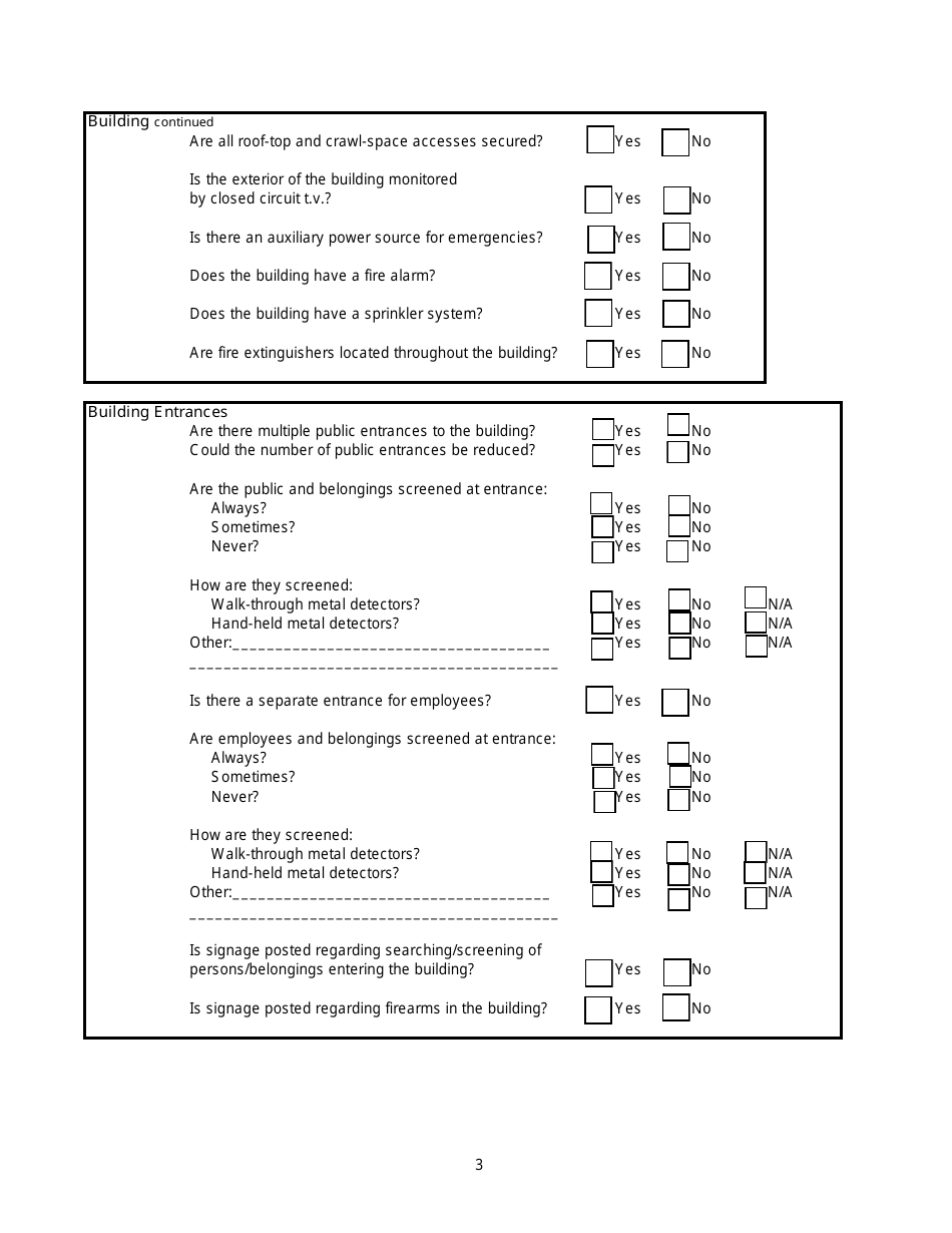 Court Facility Assessment Form - Arkansas, Page 3