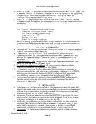 Bulk Records License Agreement - Data Extracts - Arkansas, Page 10
