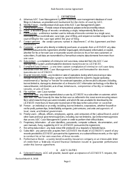 Bulk Records License Agreement - Data Extracts - Arkansas, Page 2