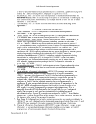 Bulk Records License Agreement - Data Extracts - Arkansas, Page 9