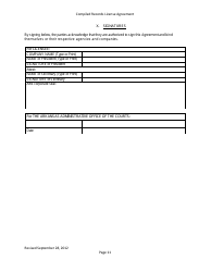 Compiled Records License Agreement - Data Extracts - Arkansas, Page 11