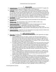 Compiled Records License Agreement - Data Extracts - Arkansas, Page 3