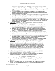 Compiled Records License Agreement - Data Extracts - Arkansas, Page 4