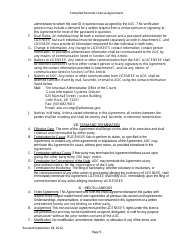 Compiled Records License Agreement - Data Extracts - Arkansas, Page 9