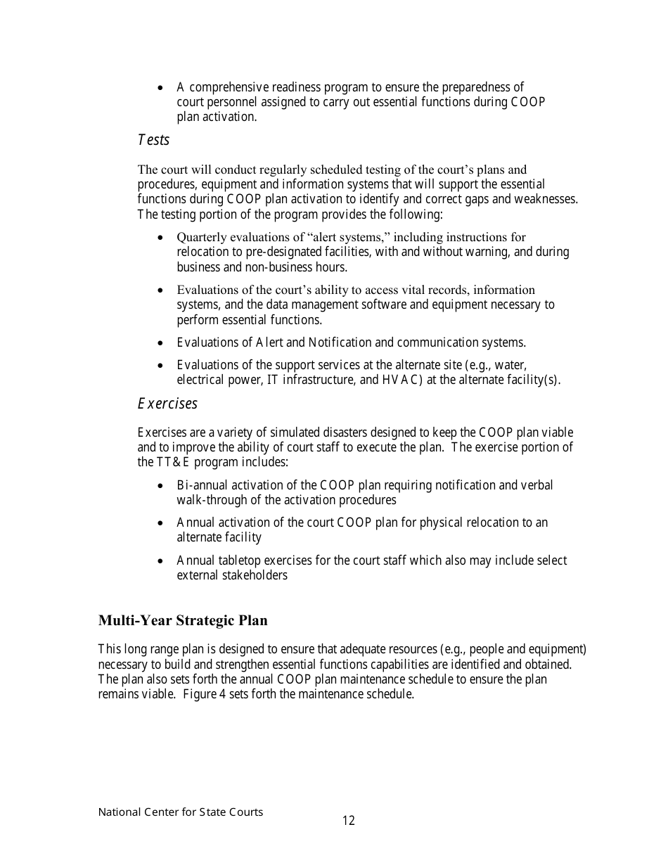 Continuity of Operations Plan - Arkansas, Page 15