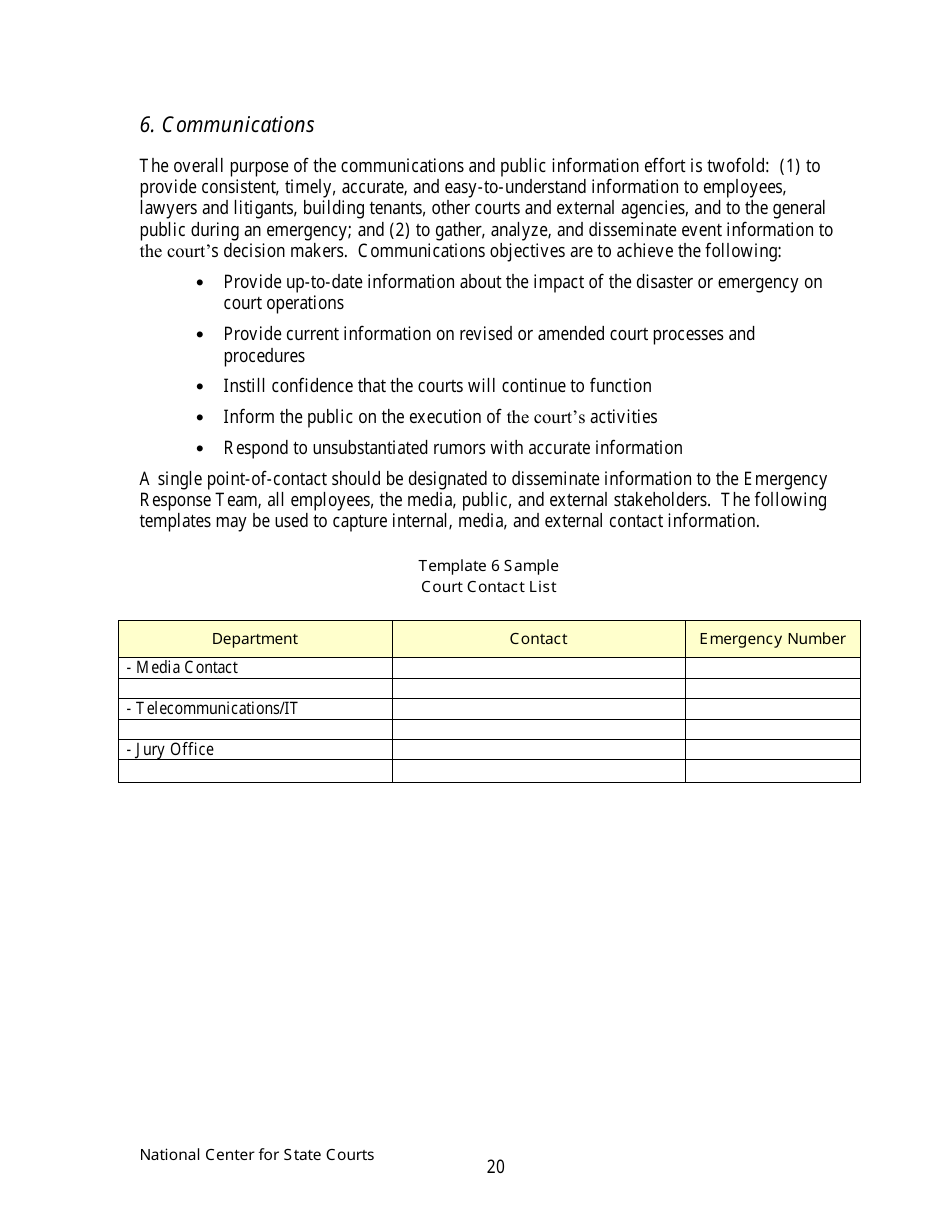 Continuity of Operations Plan - Arkansas, Page 23