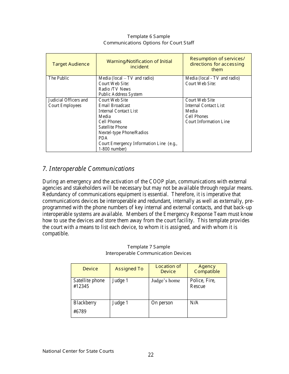 Continuity of Operations Plan - Arkansas, Page 25