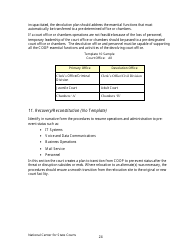 Continuity of Operations Plan - Arkansas, Page 27
