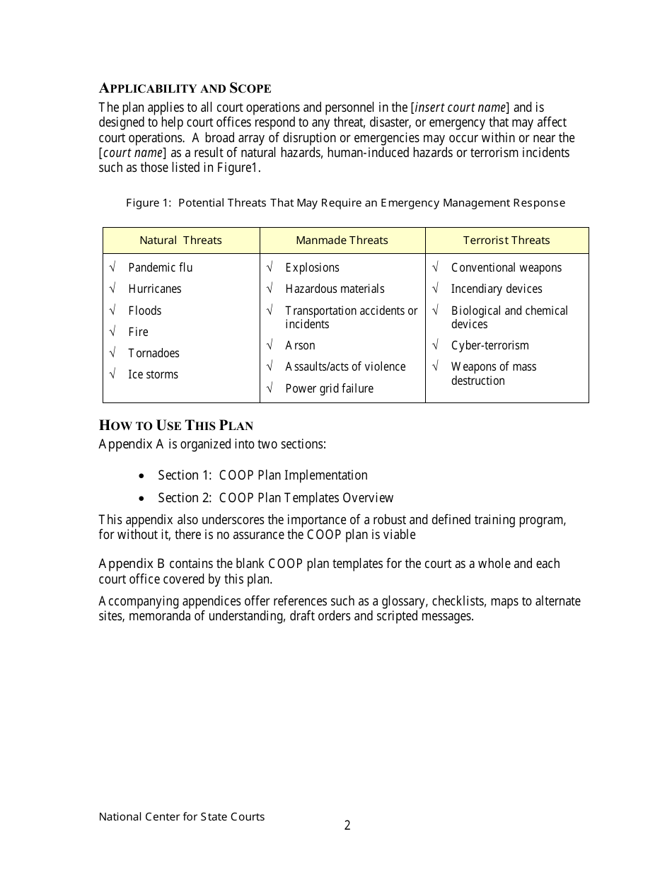 Continuity of Operations Plan - Arkansas, Page 5