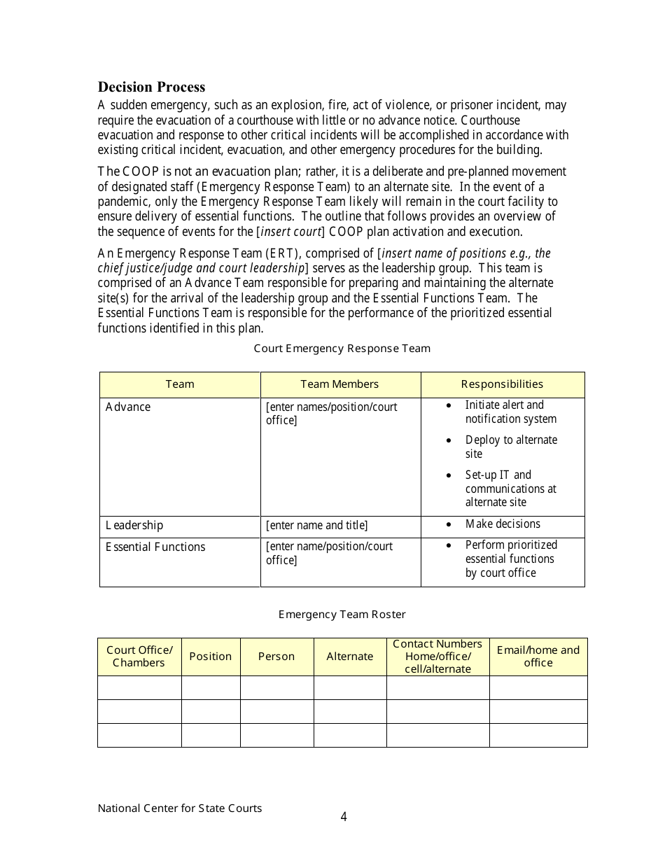 Continuity of Operations Plan - Arkansas, Page 7