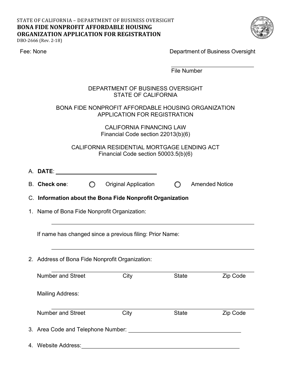 Form DBO 2666 Fill Out Sign Online And Download Fillable PDF form-dbo-2666-fill-out-sign-online-and-download-fillable-pdf