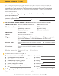 Document preview: Revise Antes De Firmar - California (Spanish)