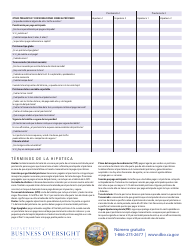 Hoja De Trabajo Comparacion De Hipotecas - California (Spanish), Page 2