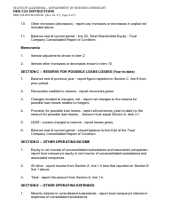 Instructions for Form DBO-524 Trust Company Consolidated Report of Income - California, Page 4