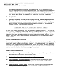 Instructions for Form DBO-505 Schedule T Fiduciary and Related Services - California, Page 6