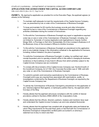 Form DBO-CACL280.151 Application for License Under the Capital Access Company Law - California, Page 8