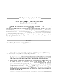 Document preview: Form DBO-CRMLA8019 Loan Modification Form (Fixed Interest Rate) - California (Vietnamese)