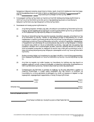 Form DBO-CRMLA8019 Loan Modification Agreement (Providing for Adjustable Interest Rate) - California (Tagalog), Page 2
