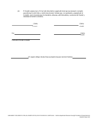 Formulario DBO-CRMLA8019 Contrato De Modificacion, Reamortizacion O Extension De Una Hipoteca - California (Spanish), Page 3