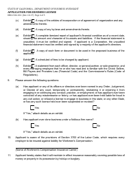 Form DBO-CSCL104 Application for Business License - California, Page 4