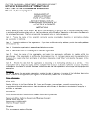 Form DBO-CSCL120 Notice of Dissolution or Termination of Engaging in the Activities of a Prorater - California, Page 2