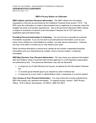Form DBO-EL336 Subordination Agreement - California, Page 2
