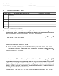 Form DBO-512 SIQ Statement of Identity and Questionnaire - California, Page 2