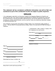 Form DBO-512 SIQ Statement of Identity and Questionnaire - California, Page 5