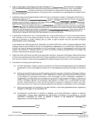 Form DBO-CRMLA8019 Agreement for Modification, Re-amortization, or Extension of a Mortgage - California (Tagalog), Page 2