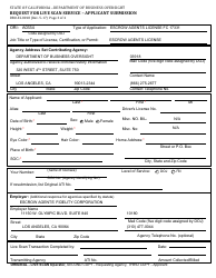 Form DBO-EL8018 Request for Live Scan Service - Applicant Submission - California, Page 3
