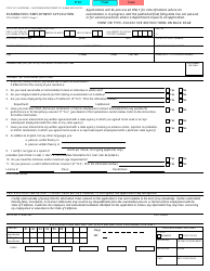 Document preview: Form STD.678 Examination / Employment Application - California