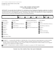 Form STD.678 Examination/Employment Application - California, Page 5