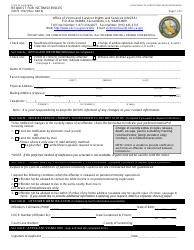 Form CDCR1707 &quot;Request for Victim Services&quot; - California